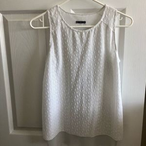 Oiselle White Textured Tank Top